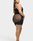 Felicia Short Powernet® - Ademende Latex Body met Open Borst, Buikcontrole en Stevige Compressie Shapewear. - Bella Fit™