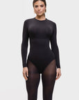 Milena – Ultra - Soft Sculpted Silhouette Naadloze Long - Sleeve Bodysuit - Bella Fit™