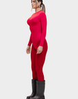 Milena – Ultra - Soft Sculpted Silhouette Naadloze Long - Sleeve Bodysuit - Bella Fit™