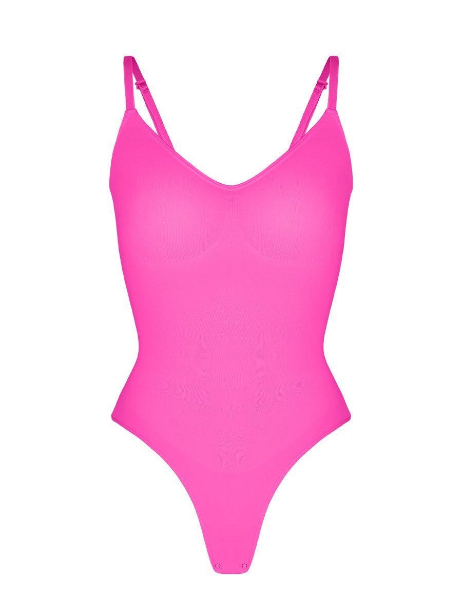 Stefanie - Naadloze Bodysuit String Met Spaghetti Schouderbandjes - Bella Fit™