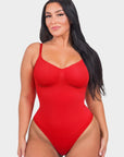 Stefanie - Naadloze Bodysuit String Met Spaghetti Schouderbandjes - Bella Fit™