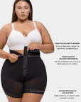 Valentina 2.0 - Hoog Getailleerd Body Shaper 3 Rijen Haakjes En Baleinen - Bella Fit™