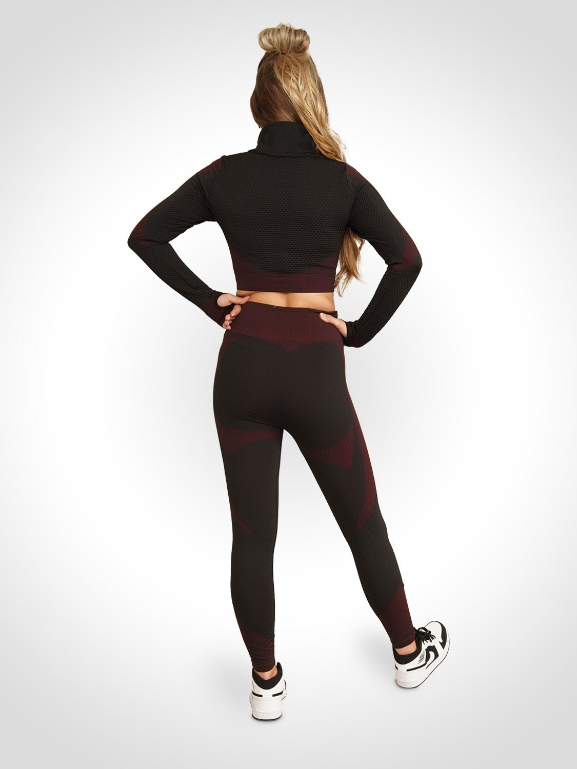 Chelsea - Sport Set Met Ritssluiting En Hoge Taille Legging - Bella Fit™