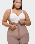 Felicia Short Powernet® - Ademende Latex Body met Open Borst, Buikcontrole en Stevige Compressie Shapewear. - Bella Fit™