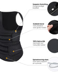 Grace - Waist Trainer - Anti zij en Rugvet - 7 Stalen Baleinen - Bella Fit™