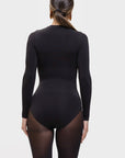 Milena – Ultra - Soft Sculpted Silhouette Naadloze Long - Sleeve Bodysuit - Bella Fit™
