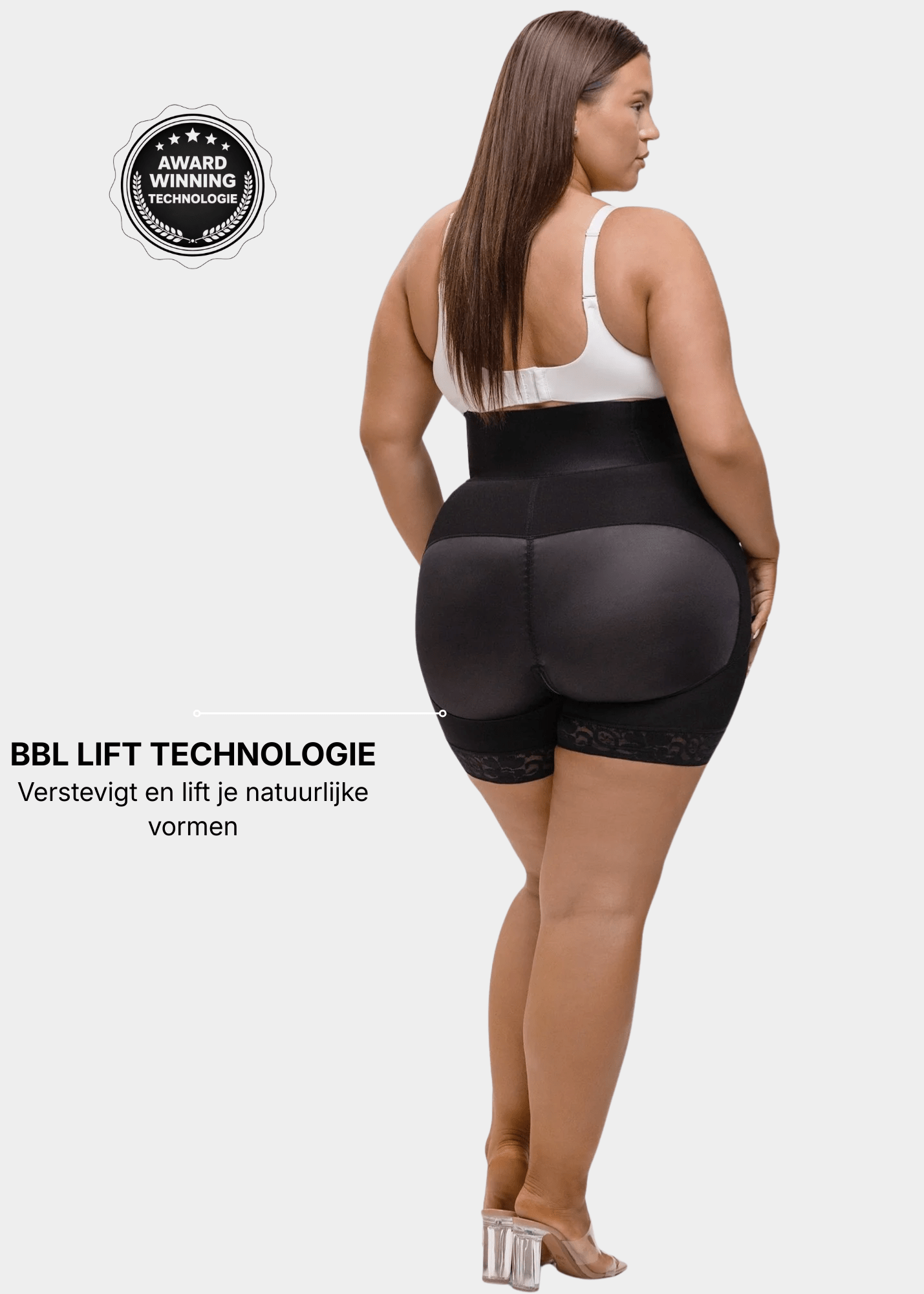 Valentina 2.0 - Hoog Getailleerd Body Shaper 3 Rijen Haakjes En Baleinen - Bella Fit™