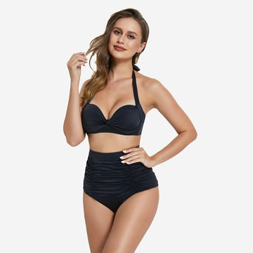 VILOREE Dames bikini sets badmode zwempak tweedelig badpak knoopfront VILOREE Dames bikini sets badmode zwempak tweedelig badpak knoopfront